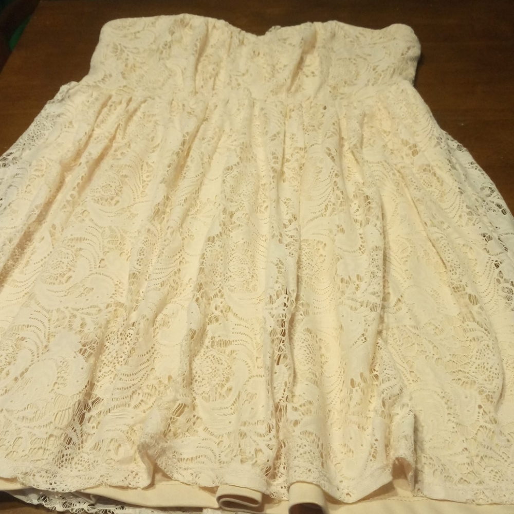 Really Cute Lace Strapless Sundress Size XL